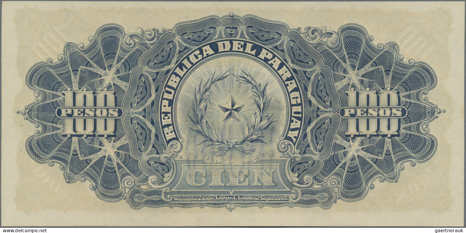 Paraguay: El Tesoro Nacional 3 Pesos ND(1865) With Signatures: Pascual Bedoya & - Paraguay