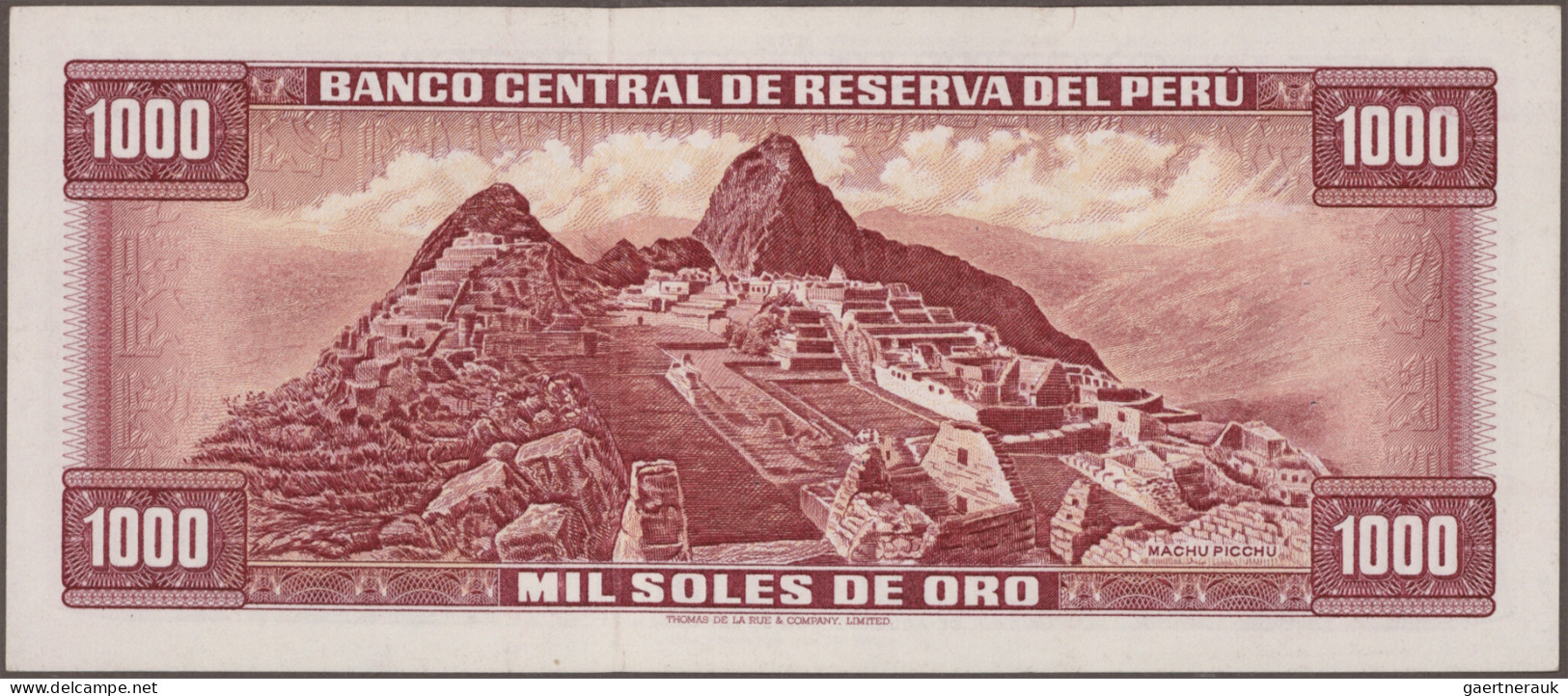 Peru: Banco Central De Reserva Del Peru, Huge Lot With 38 Banknotes, Series 1965 - Pérou