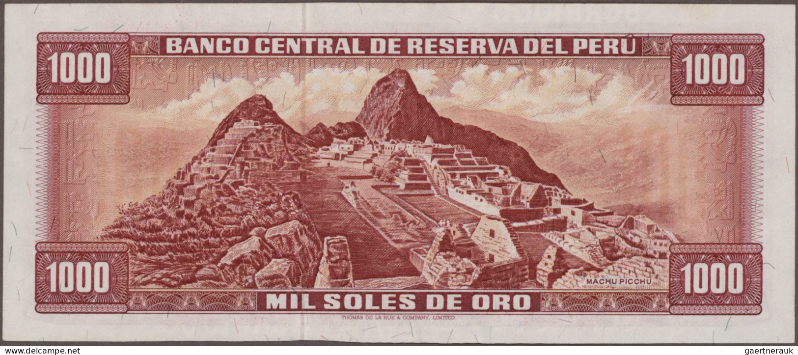 Peru: Banco Central De Reserva Del Peru, Huge Lot With 38 Banknotes, Series 1965 - Peru