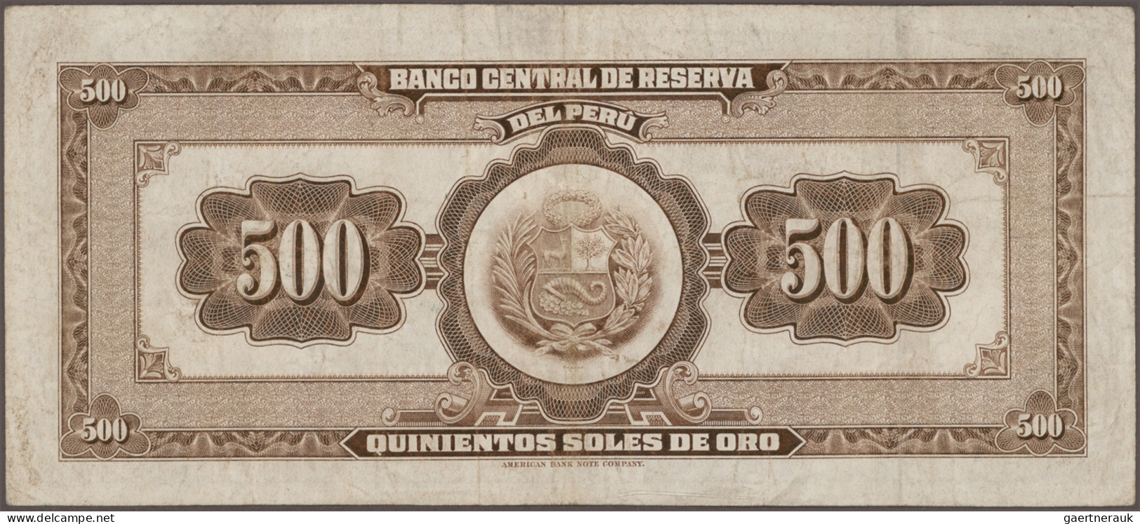 Peru: Banco Central de Reserva del Peru, huge lot with 38 banknotes, series 1965