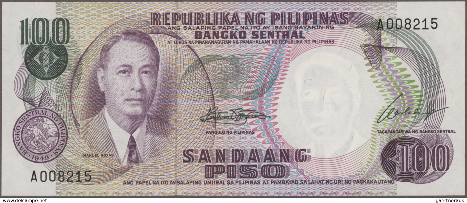 Philippines: Bangko Sentral Republika Ng Pilipinas, Giant Lot With 117 Banknotes - Filippijnen