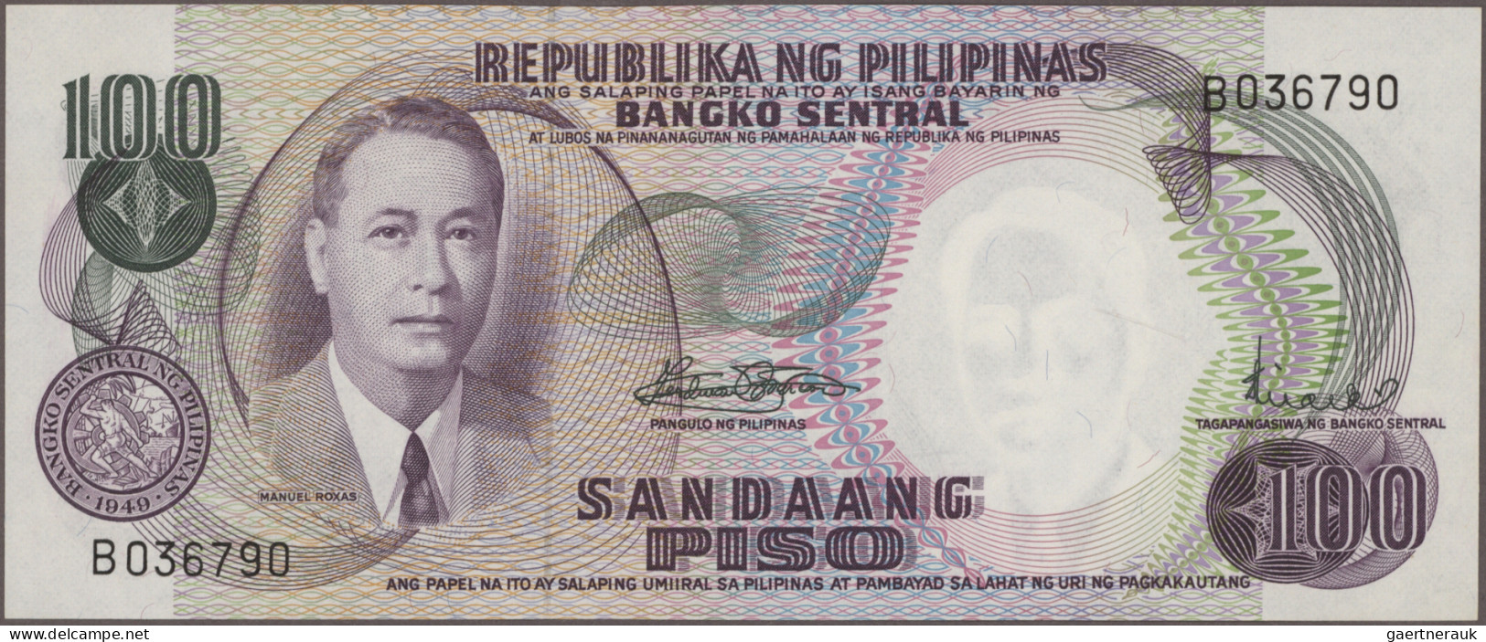 Philippines: Bangko Sentral Republika Ng Pilipinas, Giant Lot With 117 Banknotes - Philippinen