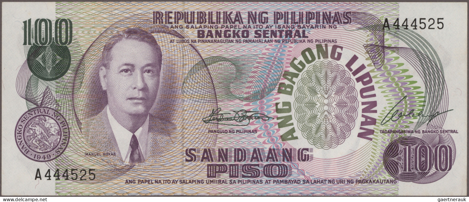Philippines: Bangko Sentral Republika Ng Pilipinas, Giant Lot With 117 Banknotes - Philippinen