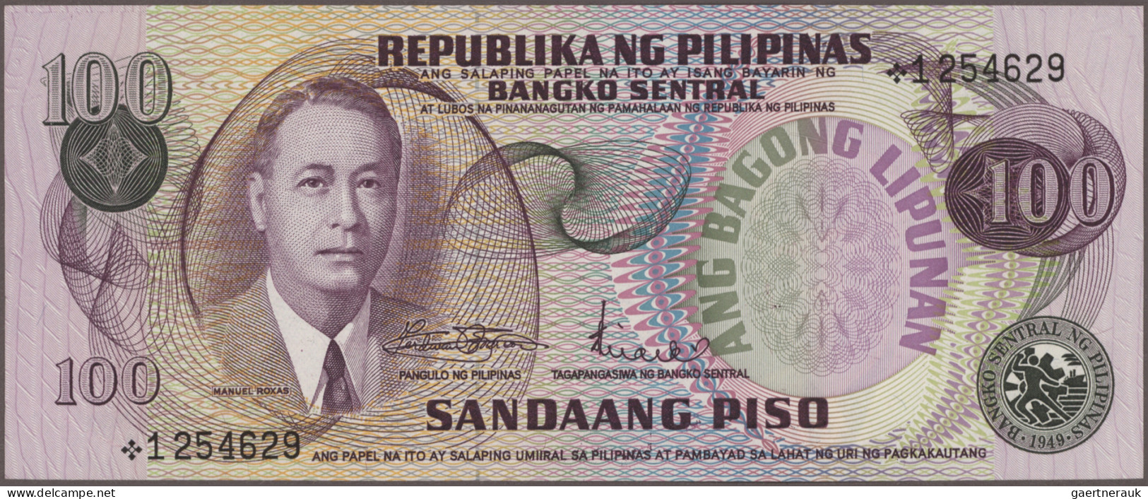 Philippines: Bangko Sentral Republika ng Pilipinas, giant lot with 117 banknotes