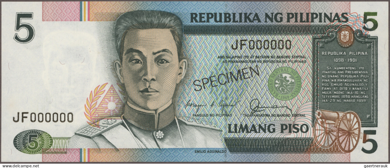 Philippines: Bangko Sentral Republika ng Pilipinas, giant lot with 117 banknotes