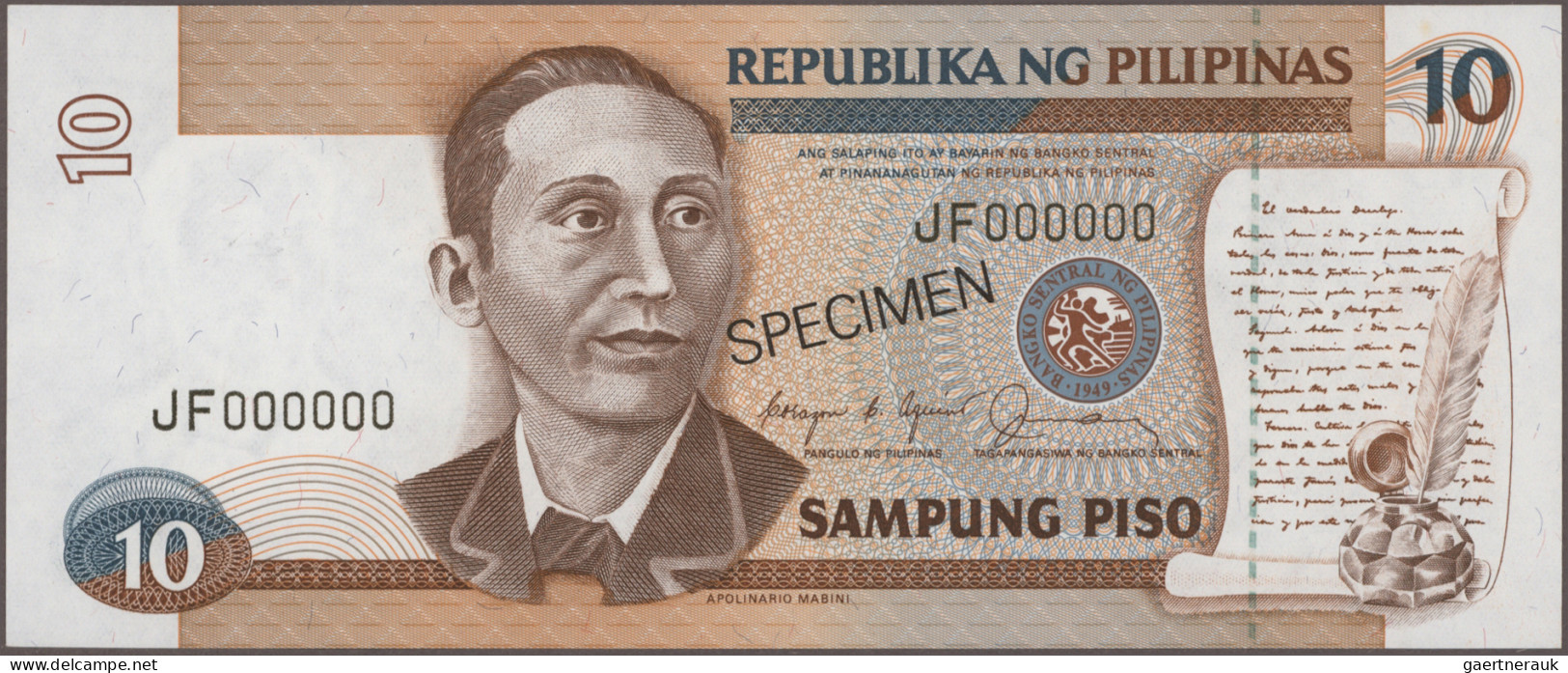 Philippines: Bangko Sentral Republika ng Pilipinas, giant lot with 117 banknotes