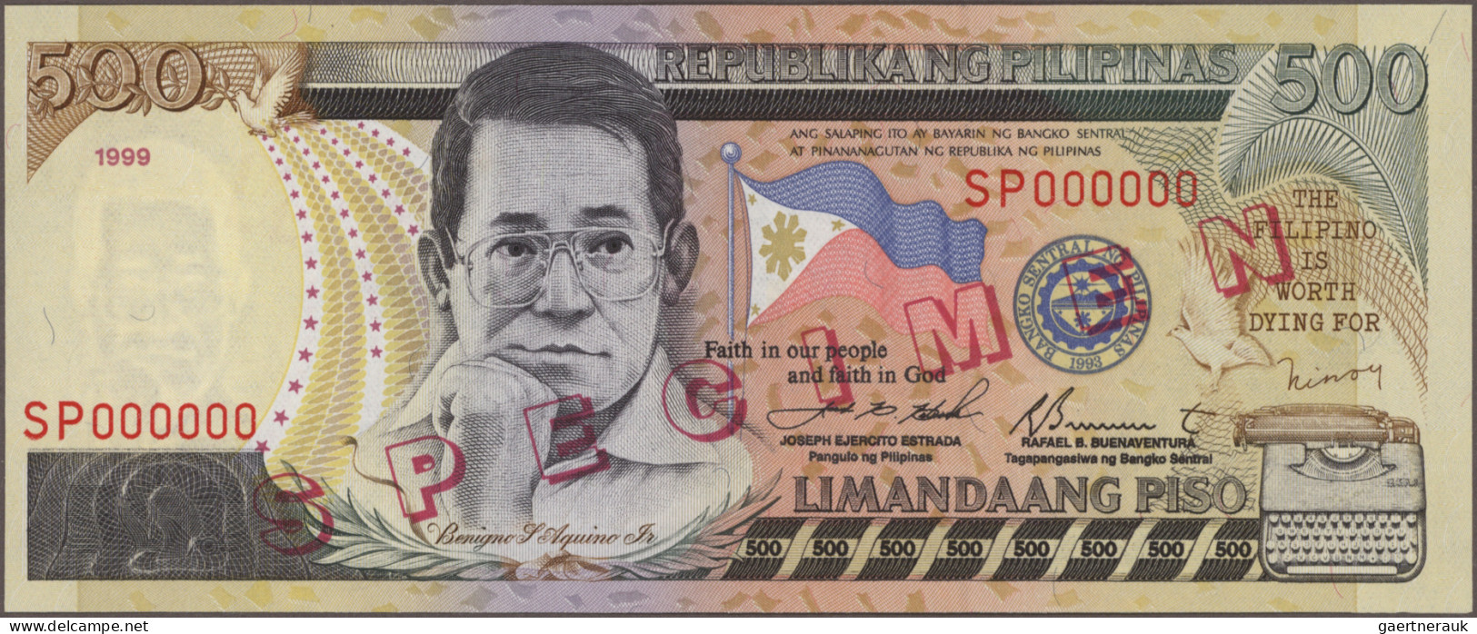 Philippines: Bangko Sentral Republika ng Pilipinas, giant lot with 117 banknotes