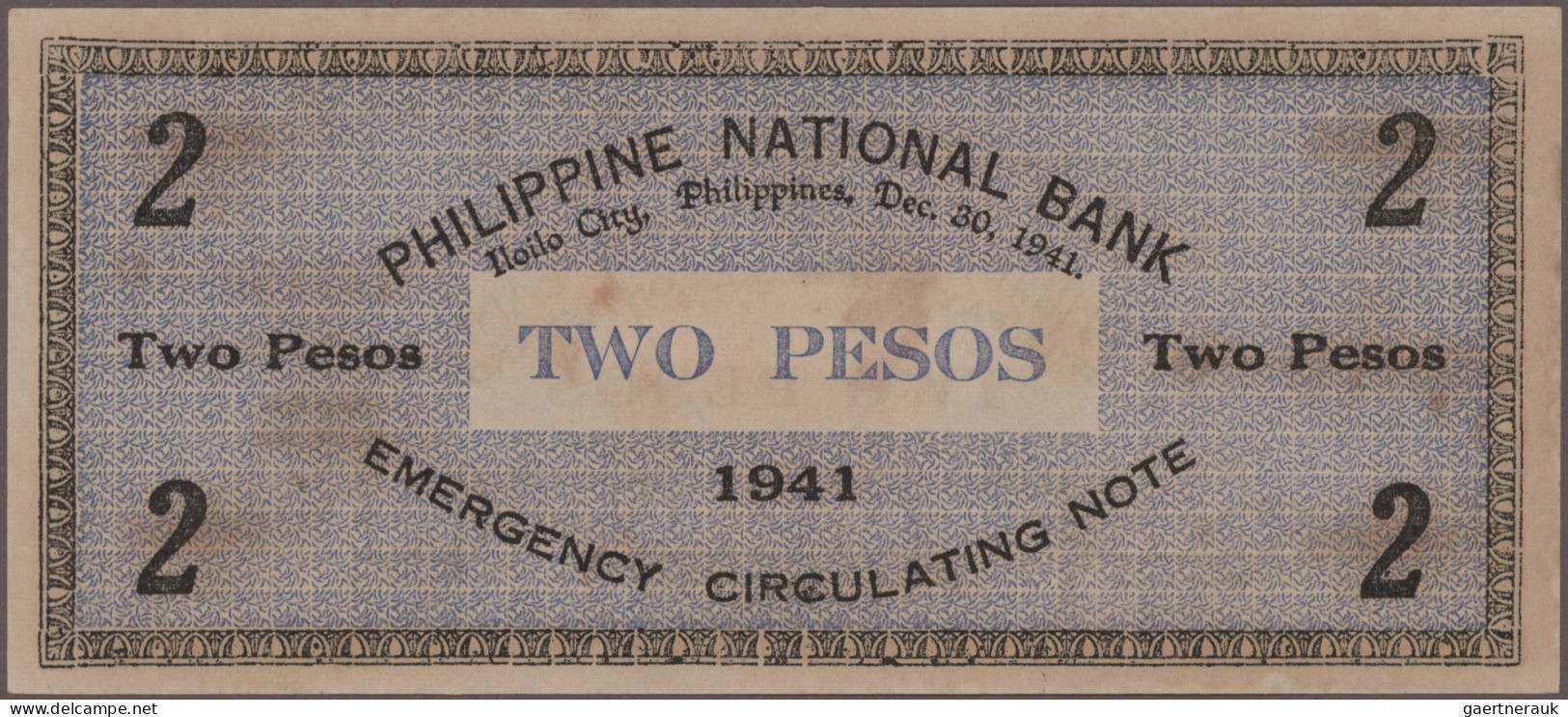 Philippines: Collectors album with 132 banknotes Emergency Issues WWII, series 1