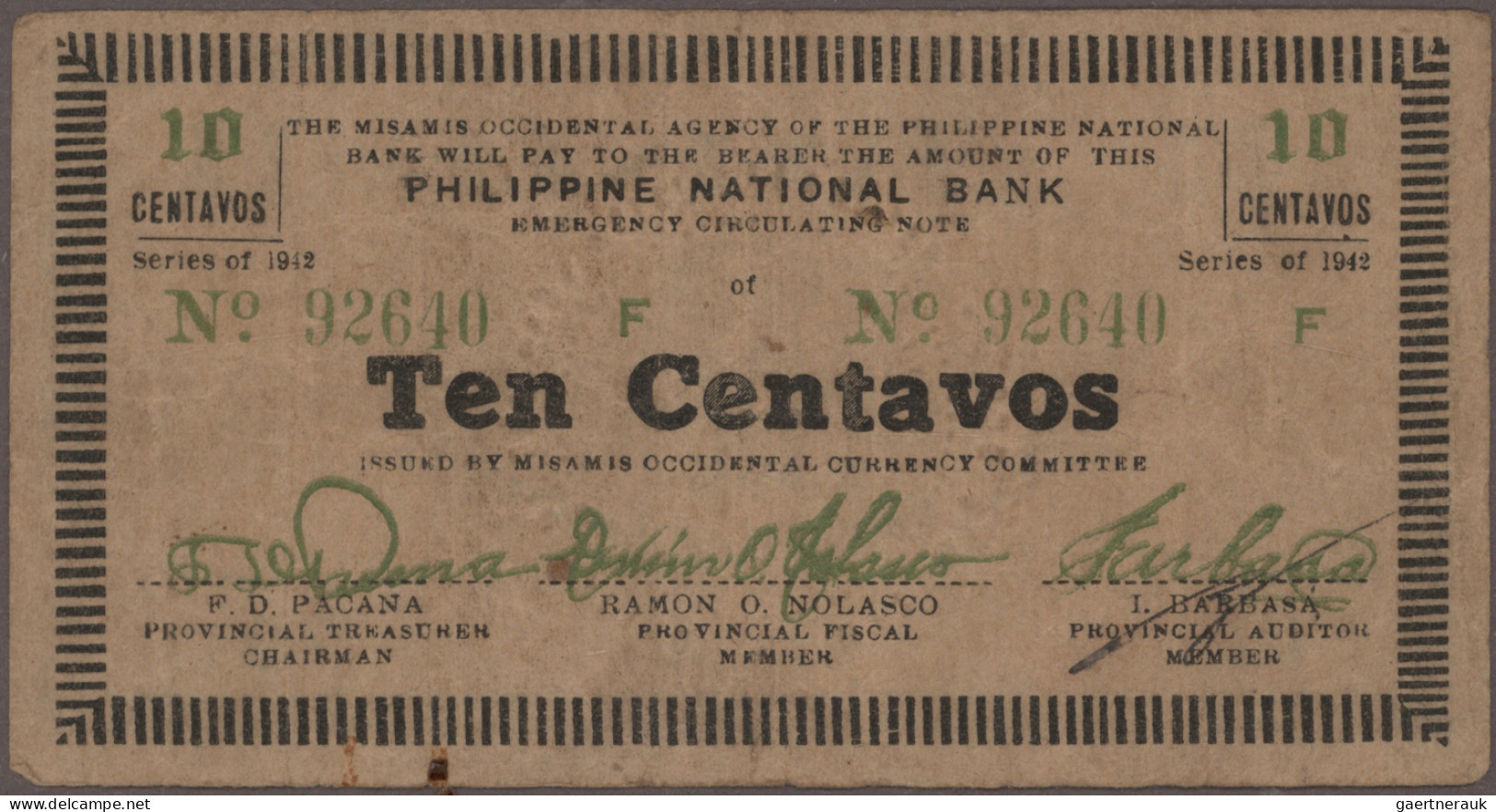 Philippines: Collectors album with 132 banknotes Emergency Issues WWII, series 1