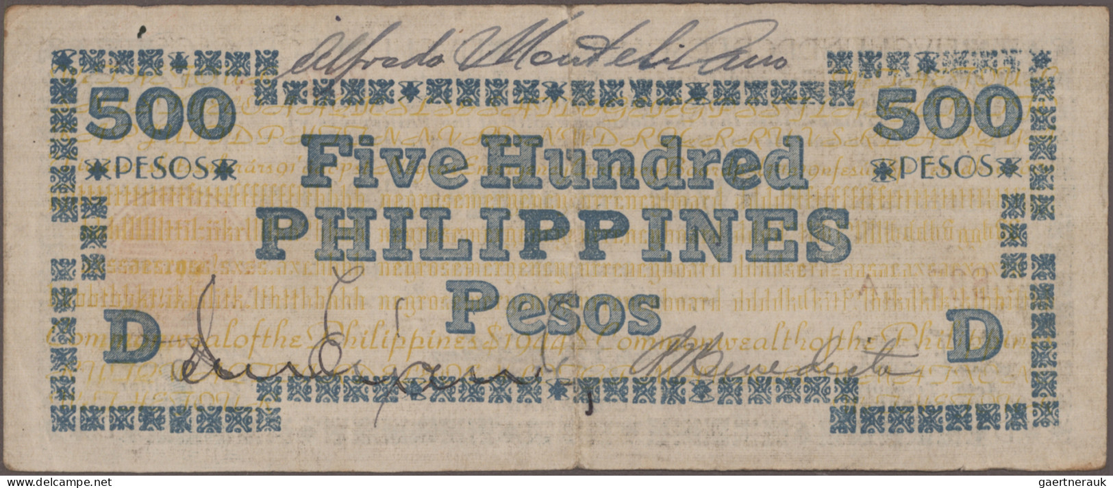 Philippines: Collectors album with 132 banknotes Emergency Issues WWII, series 1