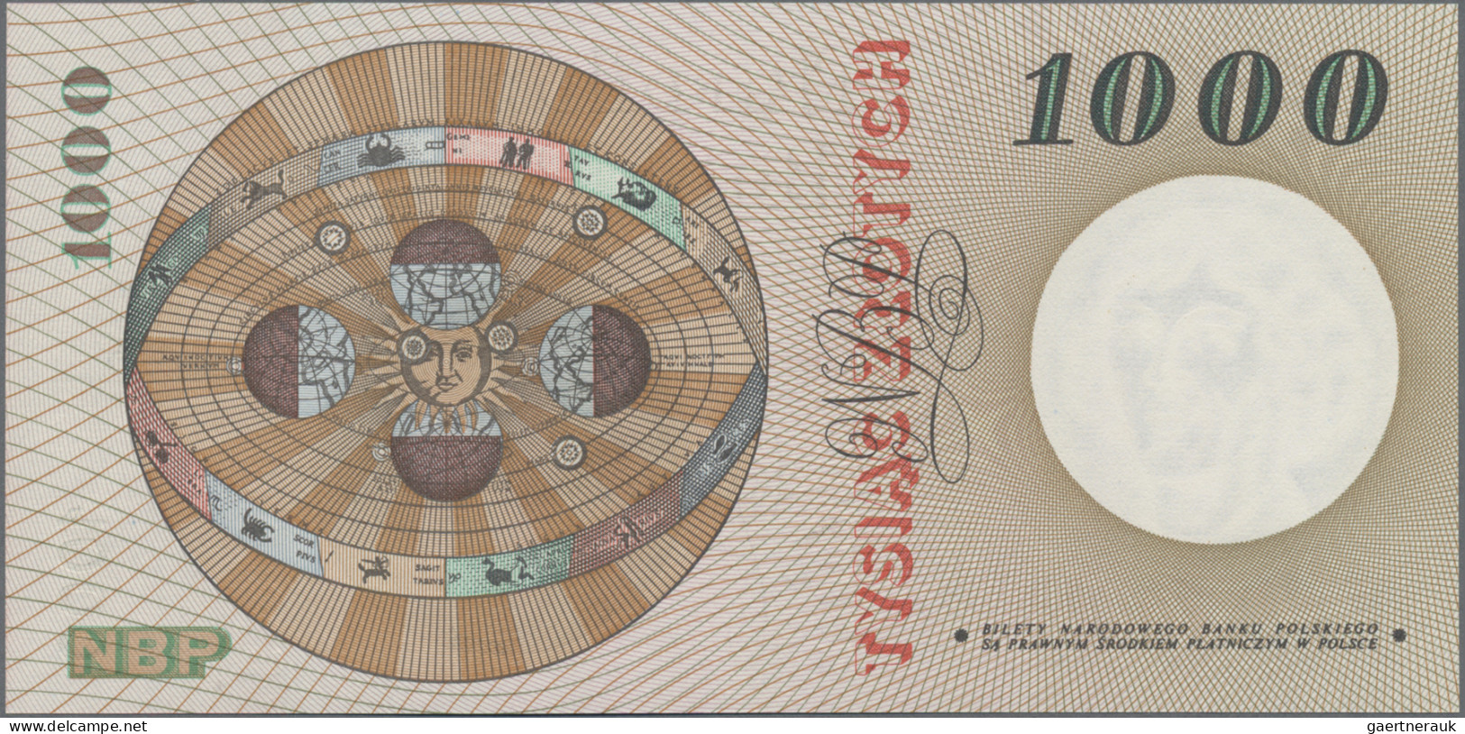 Poland - Bank Notes: Narodowy Bank Polski, 1.000 Zlotych 1965, Series S, With Po - Polen