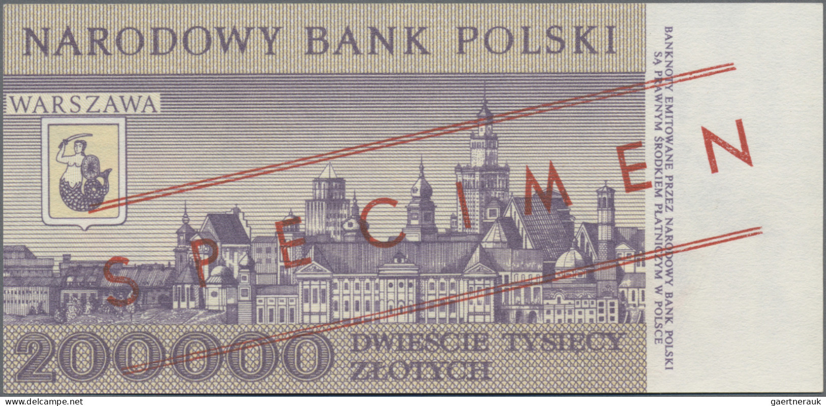 Poland - Bank Notes: Narodowy Bank Polski, Pair With 200.000 Zlotych 1989 And 20 - Poland
