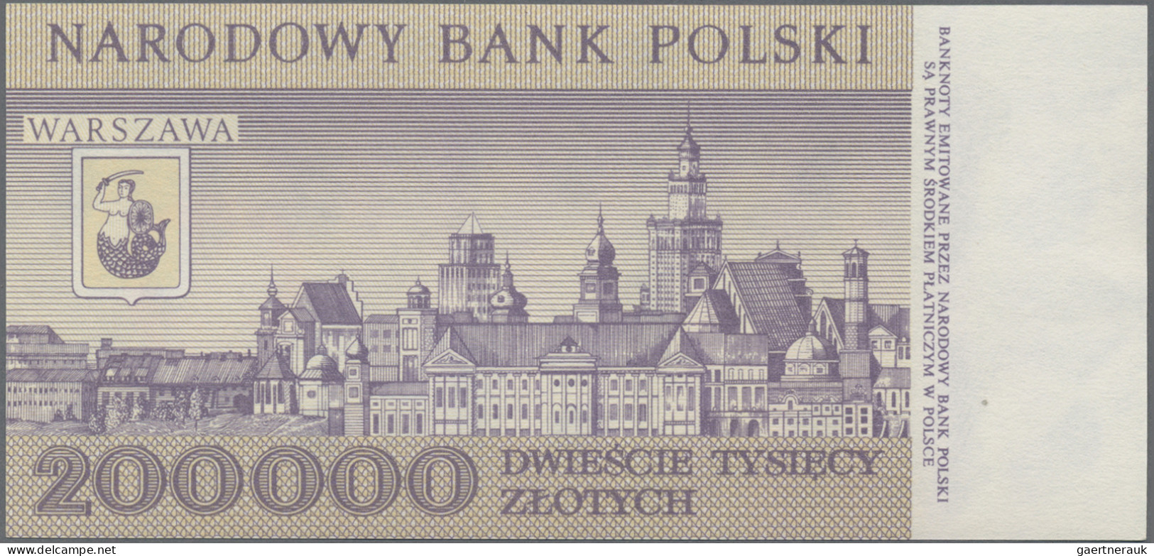 Poland - Bank Notes: Narodowy Bank Polski, Pair With 200.000 Zlotych 1989 And 20 - Polen