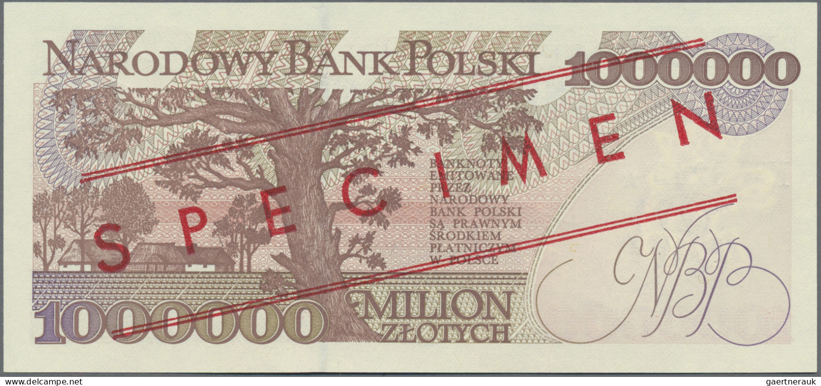 Poland - Bank Notes: Narodowy Bank Polski, Pair With 1 Million Zlotych 1993 And - Poland