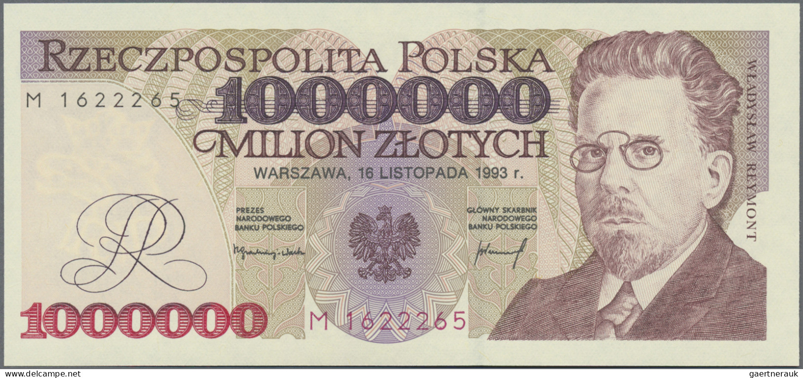Poland - Bank Notes: Narodowy Bank Polski, Pair With 1 Million Zlotych 1993 And - Poland