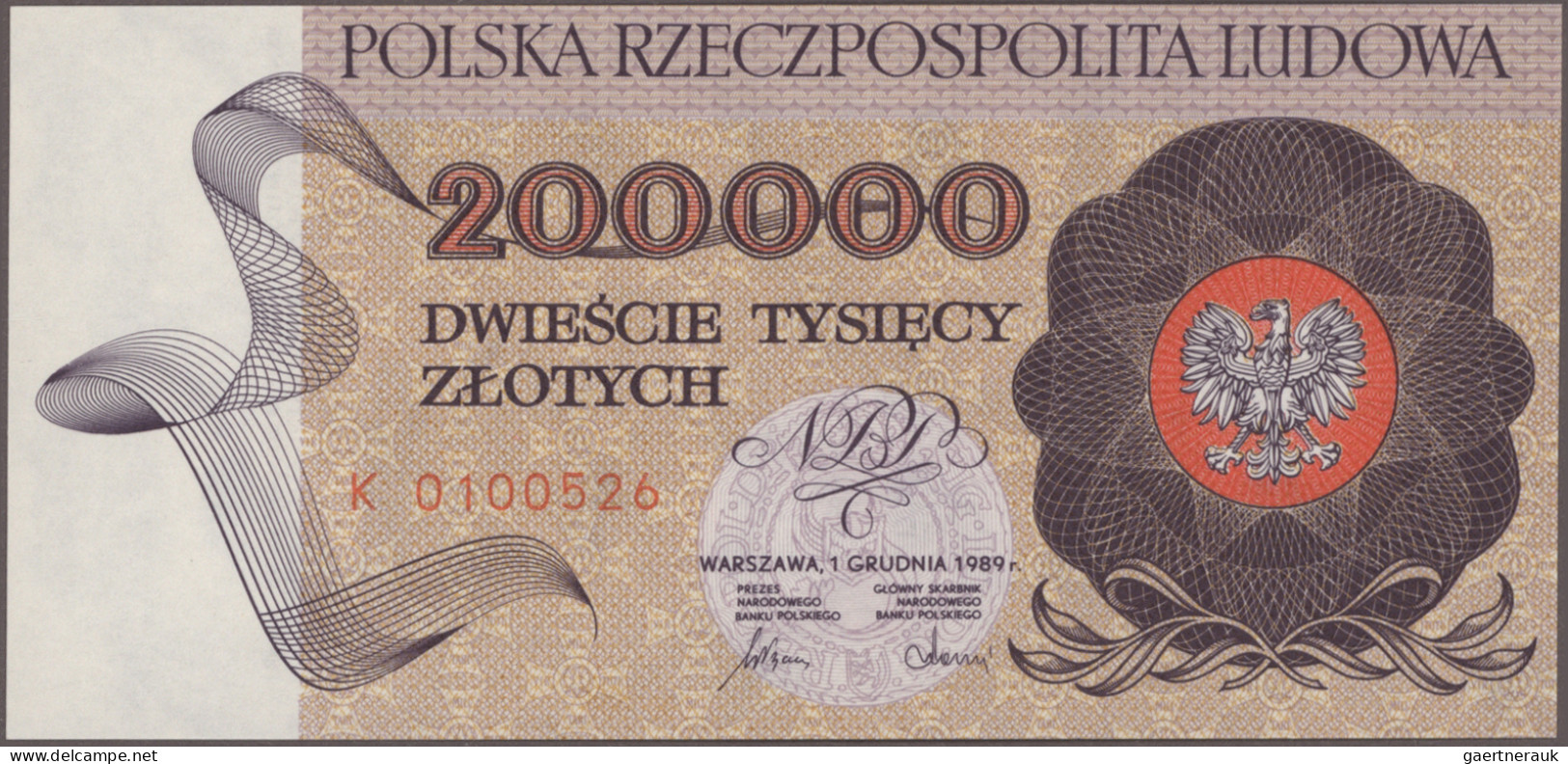 Poland - Bank Notes: Narodowy Bank Polski, Huge Lot With 40 Banknotes, Series 19 - Poland
