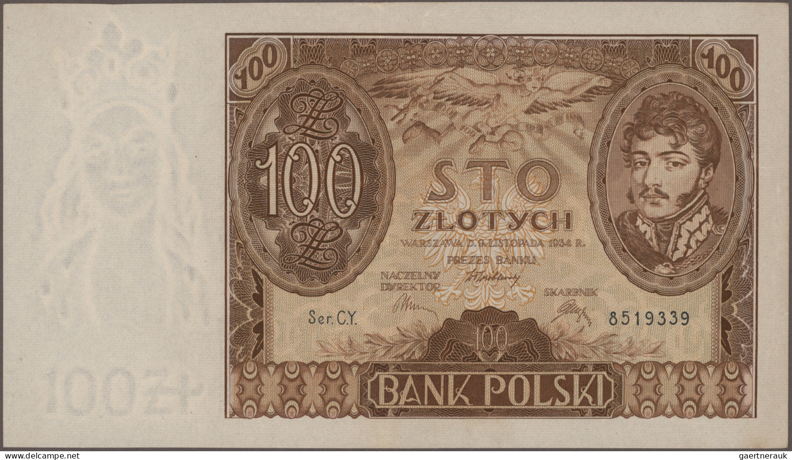 Poland - Bank Notes: Lot With 18 Banknotes, Series 1917-1944, Comprising 2x ½ Ma - Polen