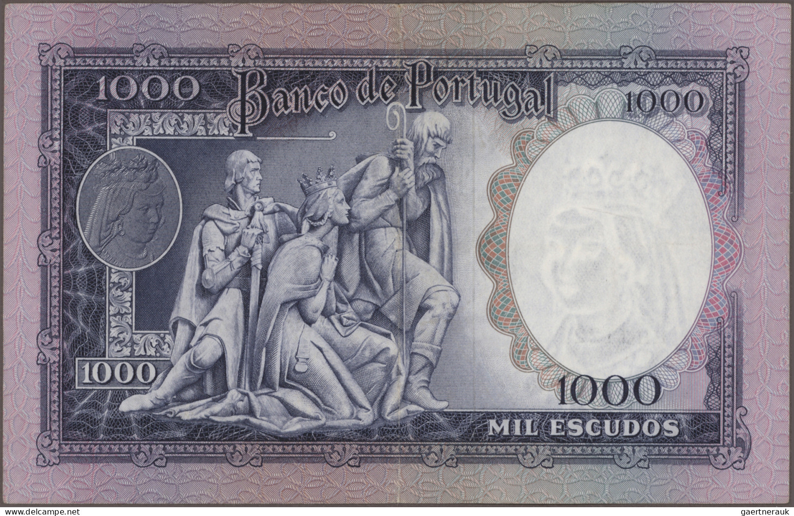 Portugal: Banco De Portugal, Set With 4 Banknotes, Series 1960/61, With 20, 50, - Portugal