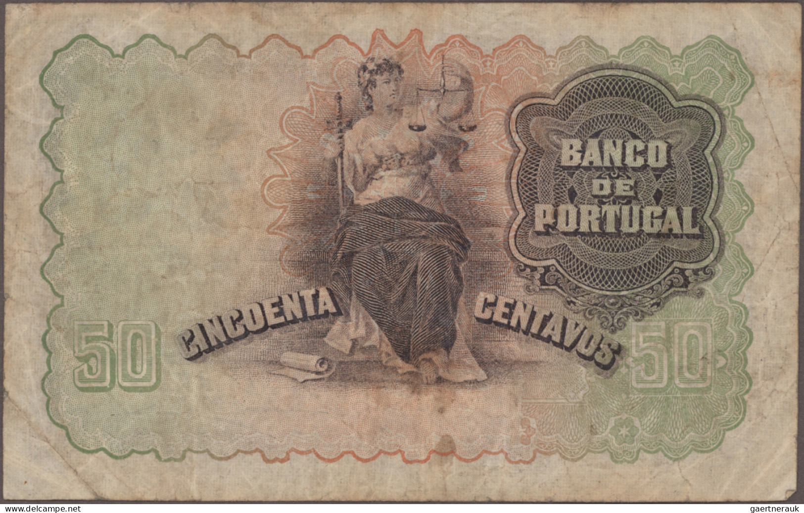 Portugal: Imperial Treasury and Casa da Moeda, lot with 12 banknotes, series 182
