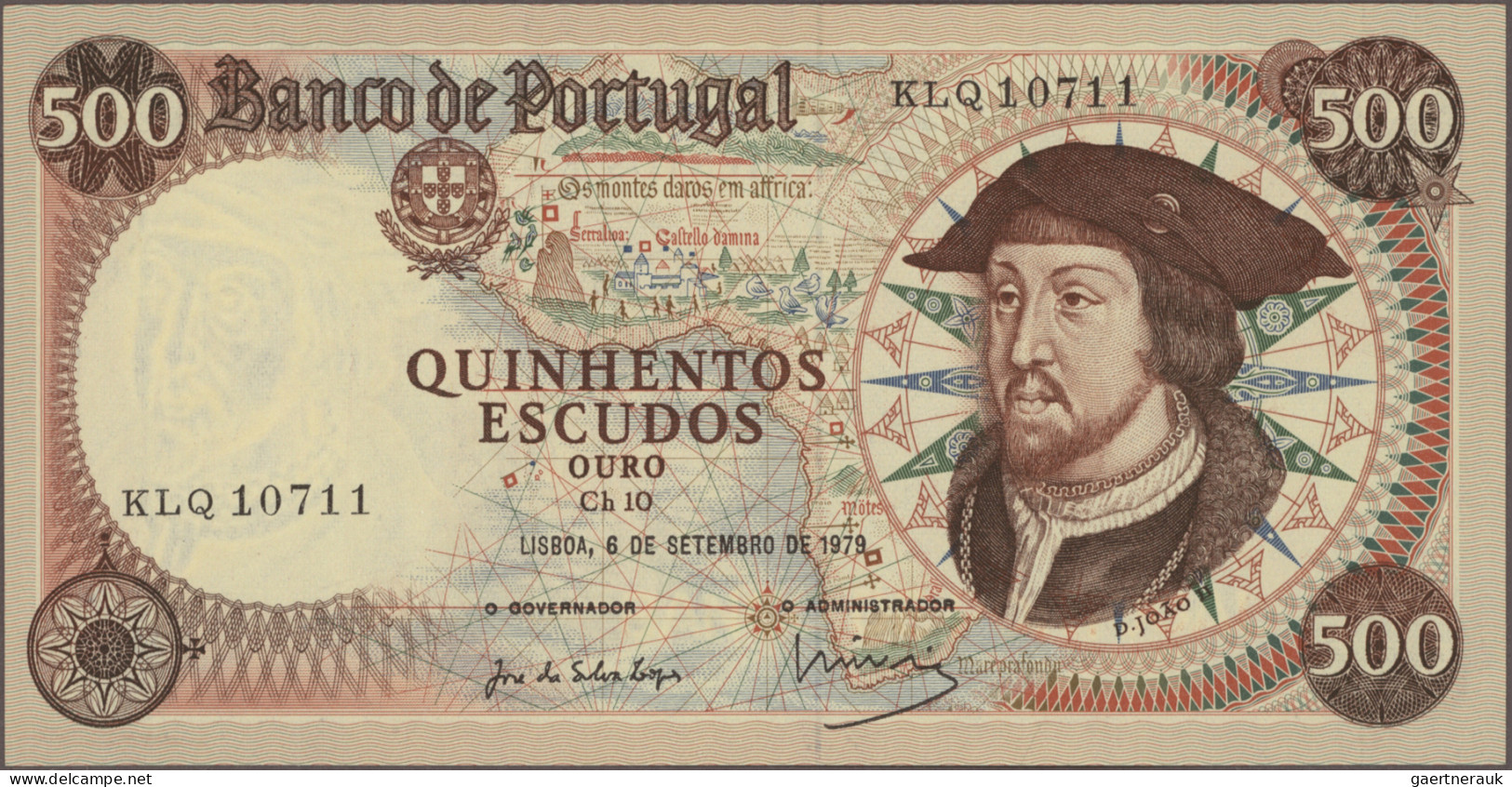 Portugal: Banco De Portugal, Lot With 14 Banknotes, Series 1964-1981, Comprising - Portugal