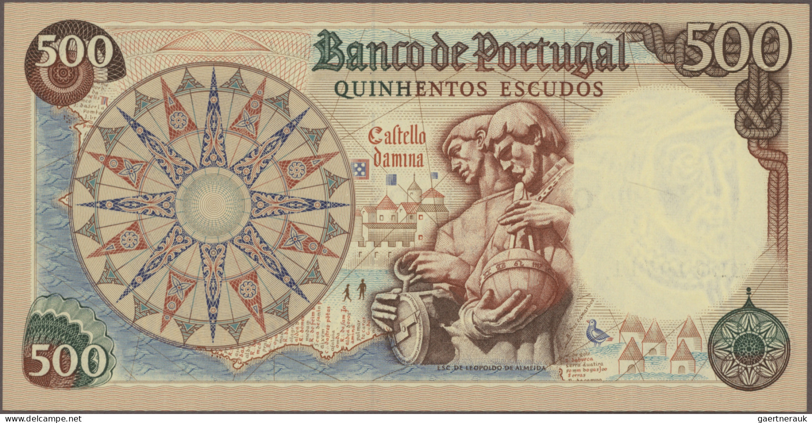 Portugal: Banco De Portugal, Lot With 14 Banknotes, Series 1964-1981, Comprising - Portugal