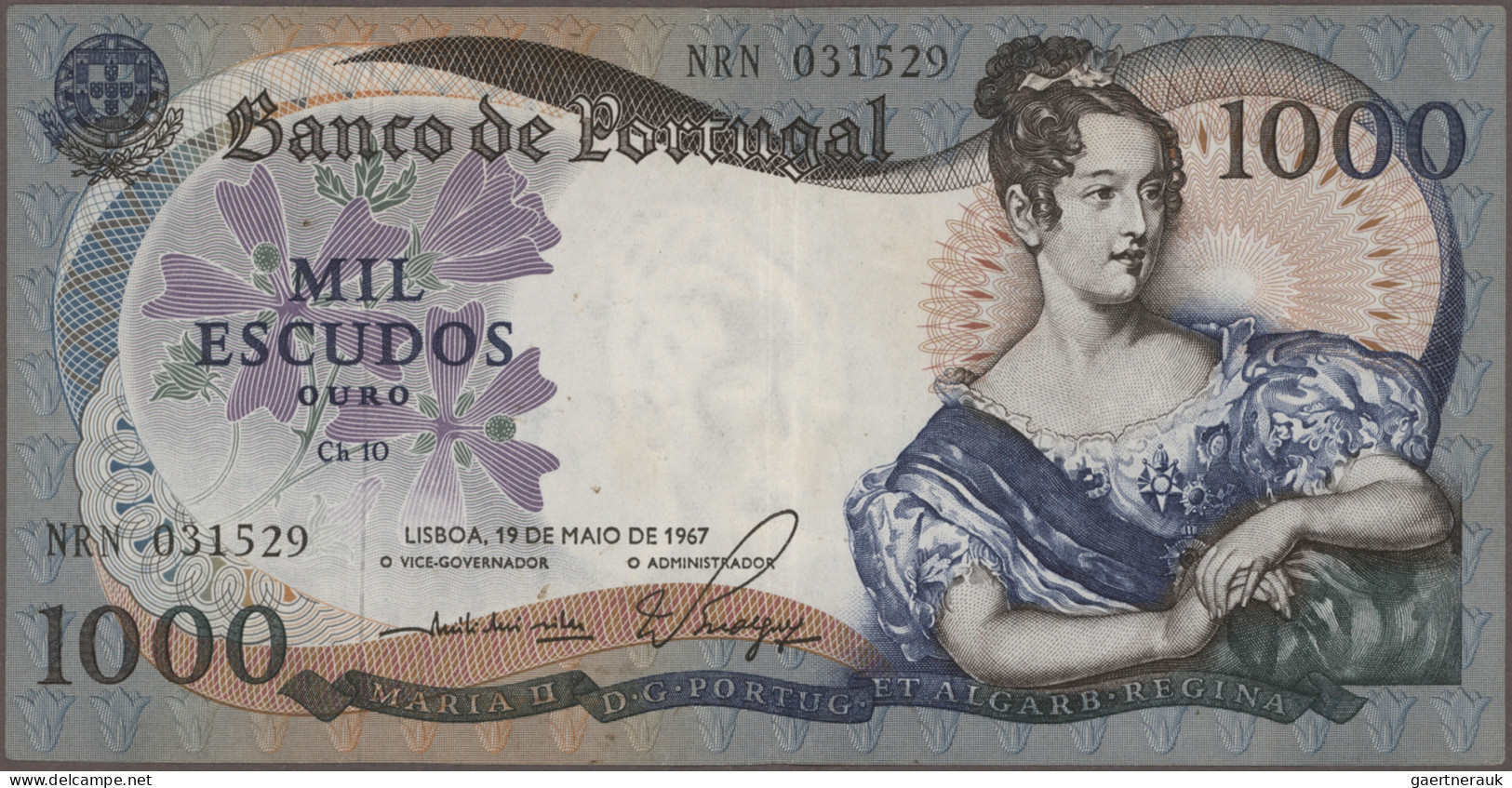 Portugal: Banco De Portugal, Lot With 14 Banknotes, Series 1964-1981, Comprising - Portogallo