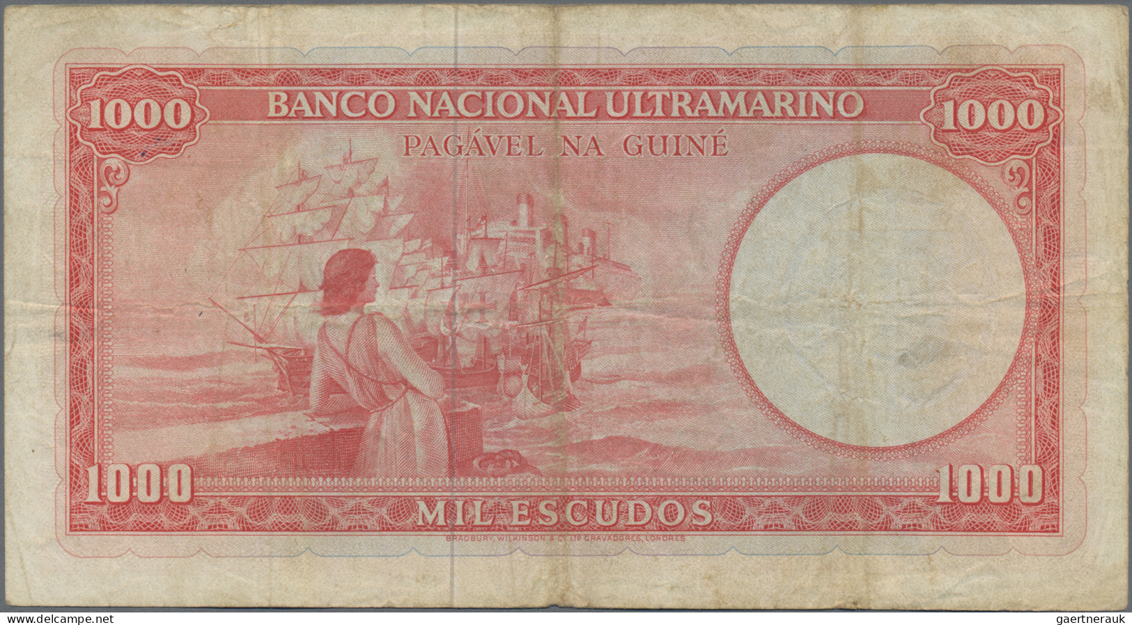 Portuguese Guinea: Banco Nacional Ultramarino – GUINEE, Lot With 3 Banknotes, 50 - Guinée