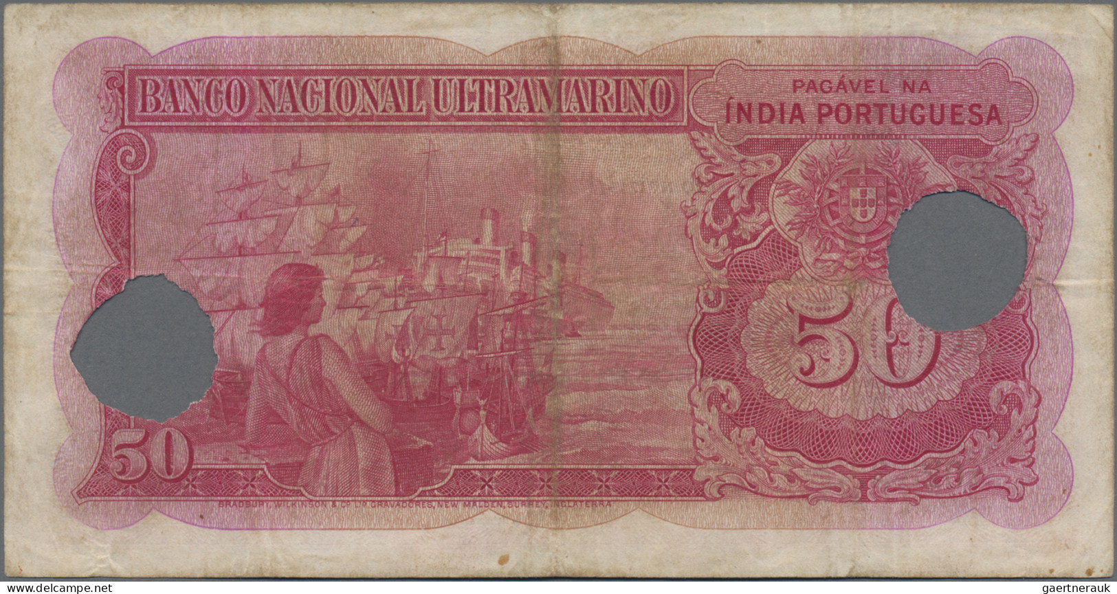 Portuguese India: Banco Nacional Ultramarino – INDIA PORTUGUESA, Set With 10, 20 - Inde