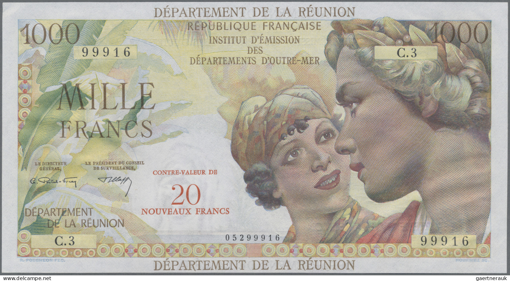 Réunion: Institut D'Émission Des Départements D'Outre-Mer – REUNION, 20 Nouveaux - Reunión