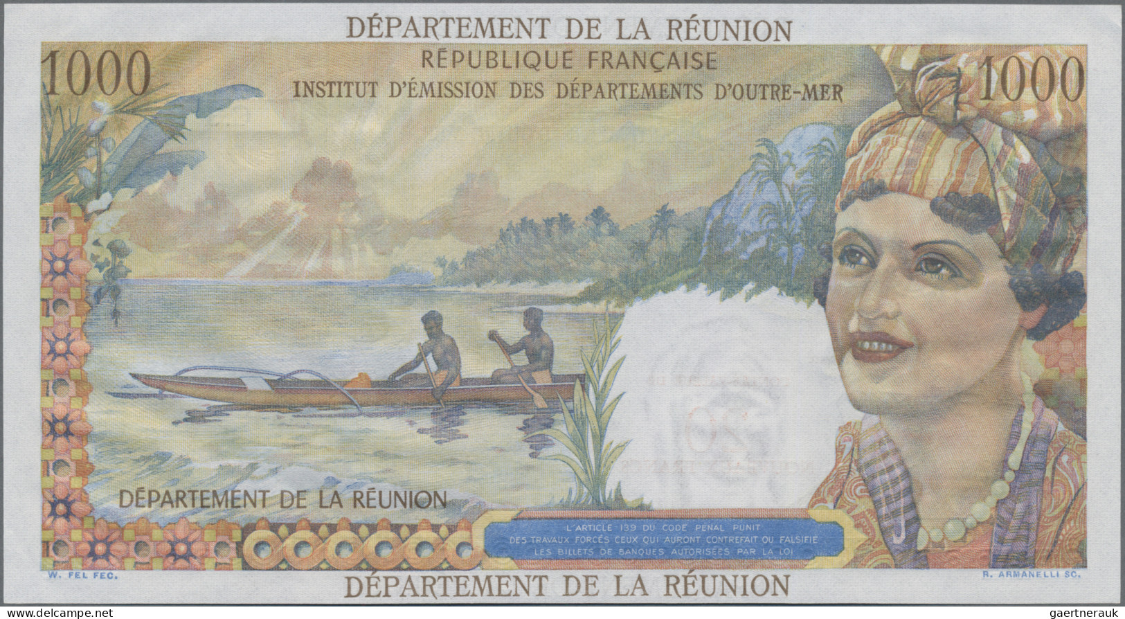 Réunion: Institut D'Émission Des Départements D'Outre-Mer – REUNION, 20 Nouveaux - Riunione