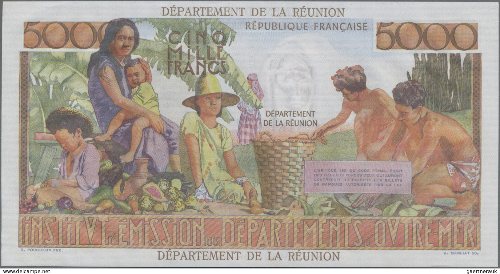 Réunion: Institut D'Émission Des Départements D'Outre-Mer – REUNION, 100 Nouveau - Reunion