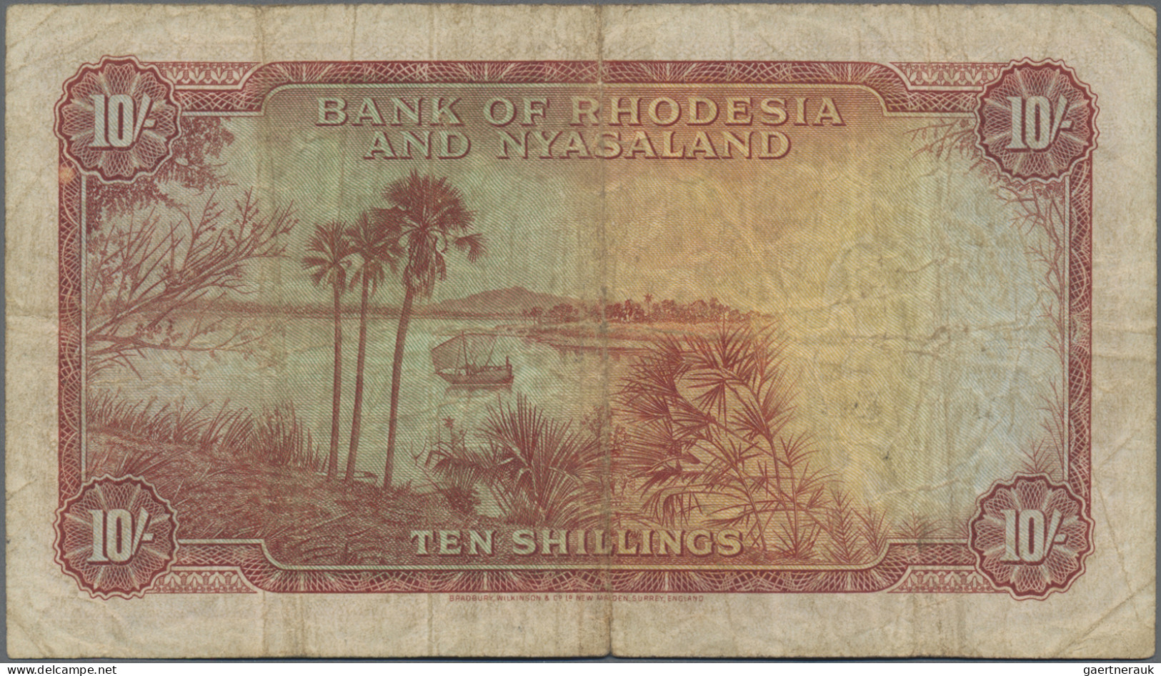 Rhodesia & Nyasaland: Bank Of Rhodesia And Nyasaland, Set With 10 Shillings And - Rhodesië