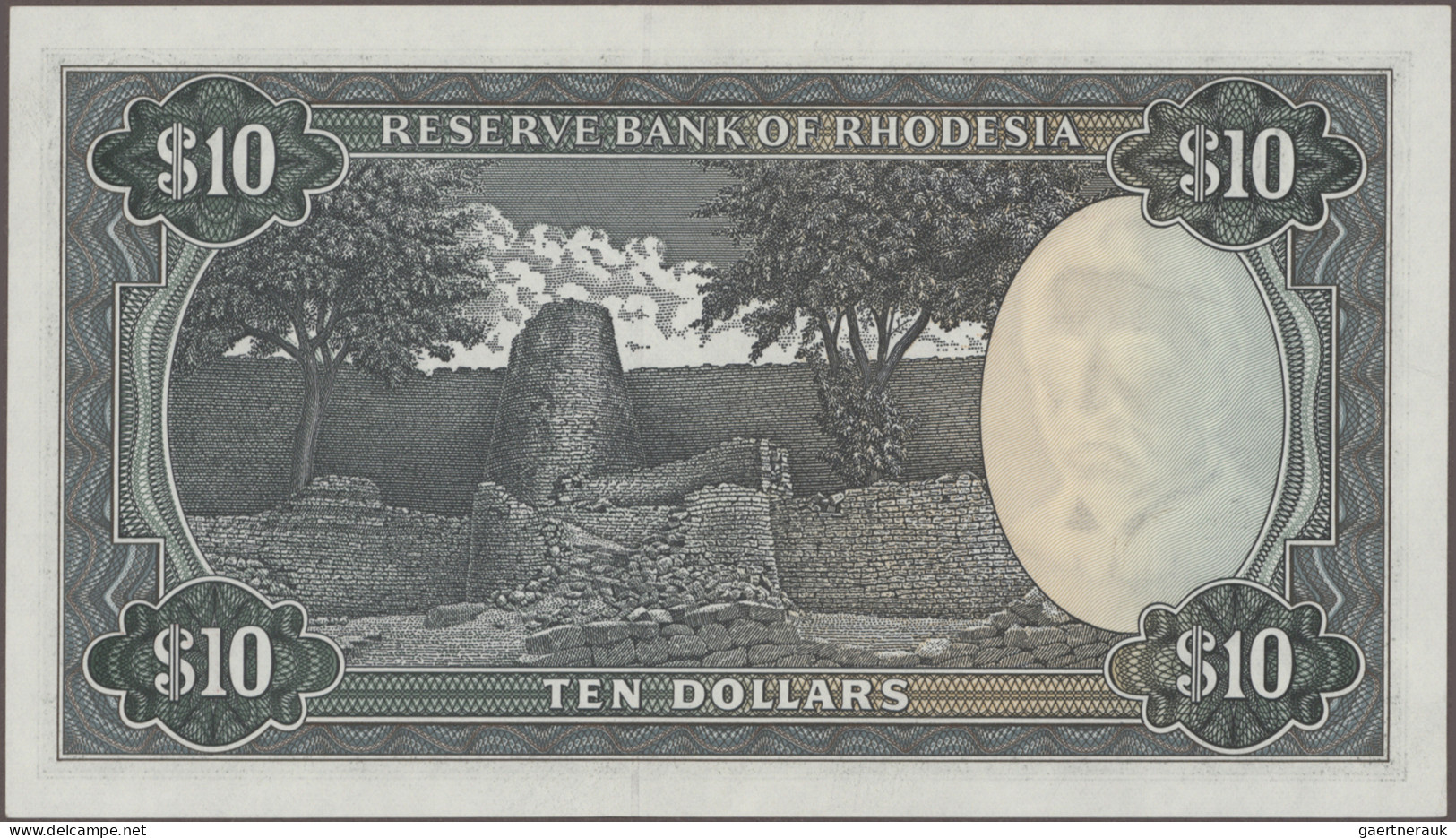 Rhodesia: Reserve Bank Of Rhodesia, Huge Lot With 13 Banknotes, Series 1964-1979 - Rhodesia