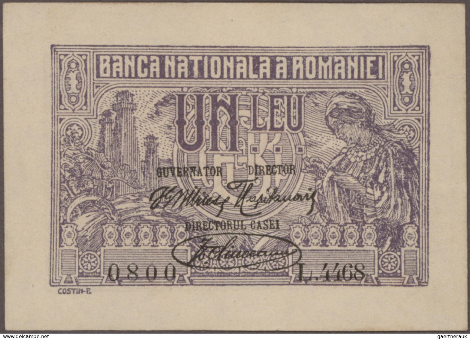 Romania: Banca Naţională a României and Romanian Treasury – BUKOVINA, set with 4