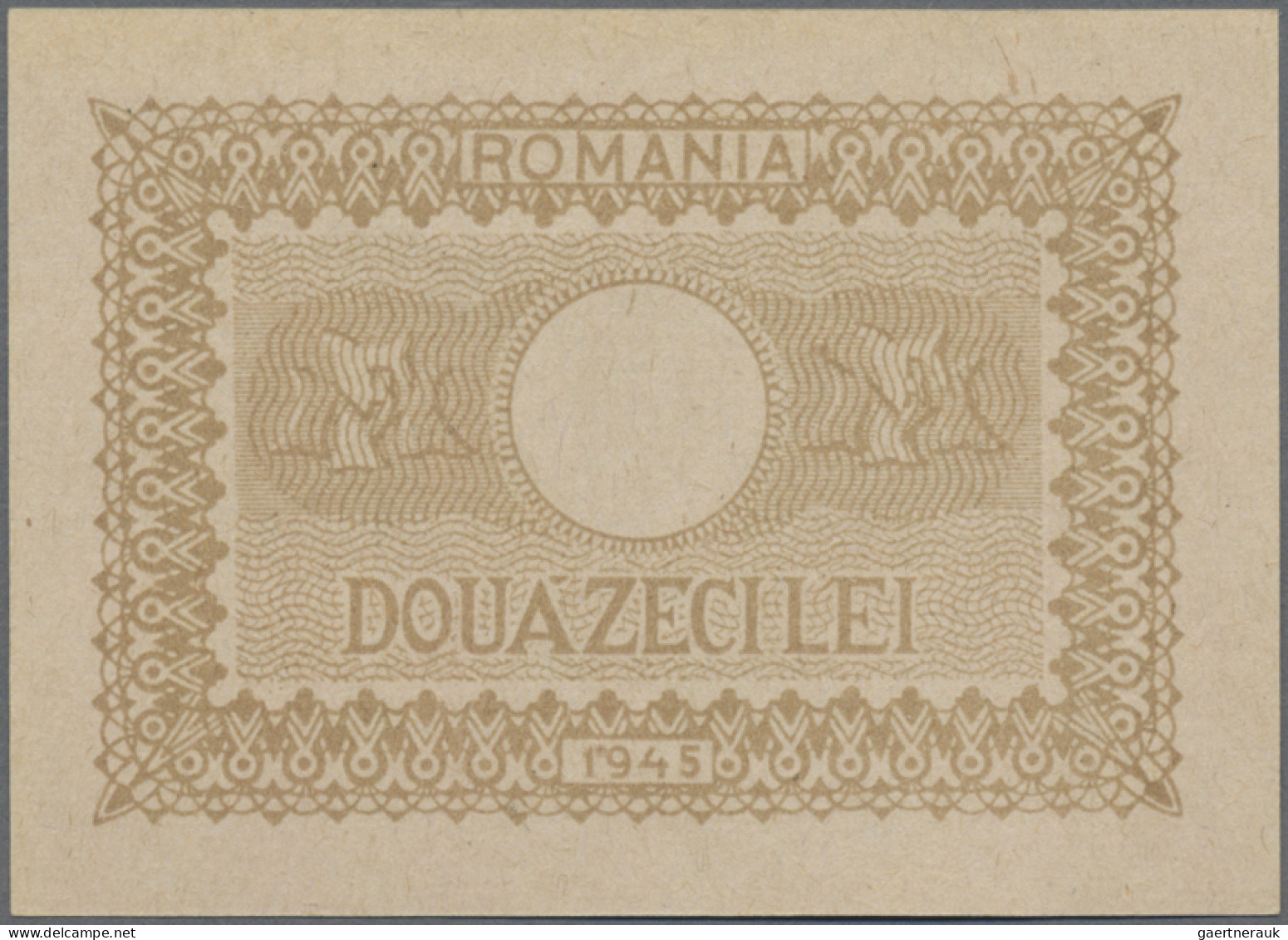 Romania: Ministry Of Finance, Set With 4 Banknotes, Series 1917 And 1945, With 1 - Rumänien