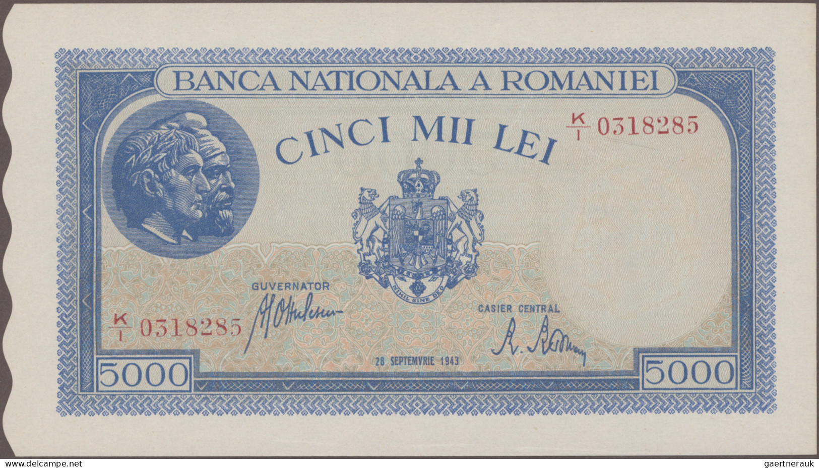 Romania: Banca Naţională A României, Lot With 13 Banknotes, Series 1936-1950, Wi - Roumanie