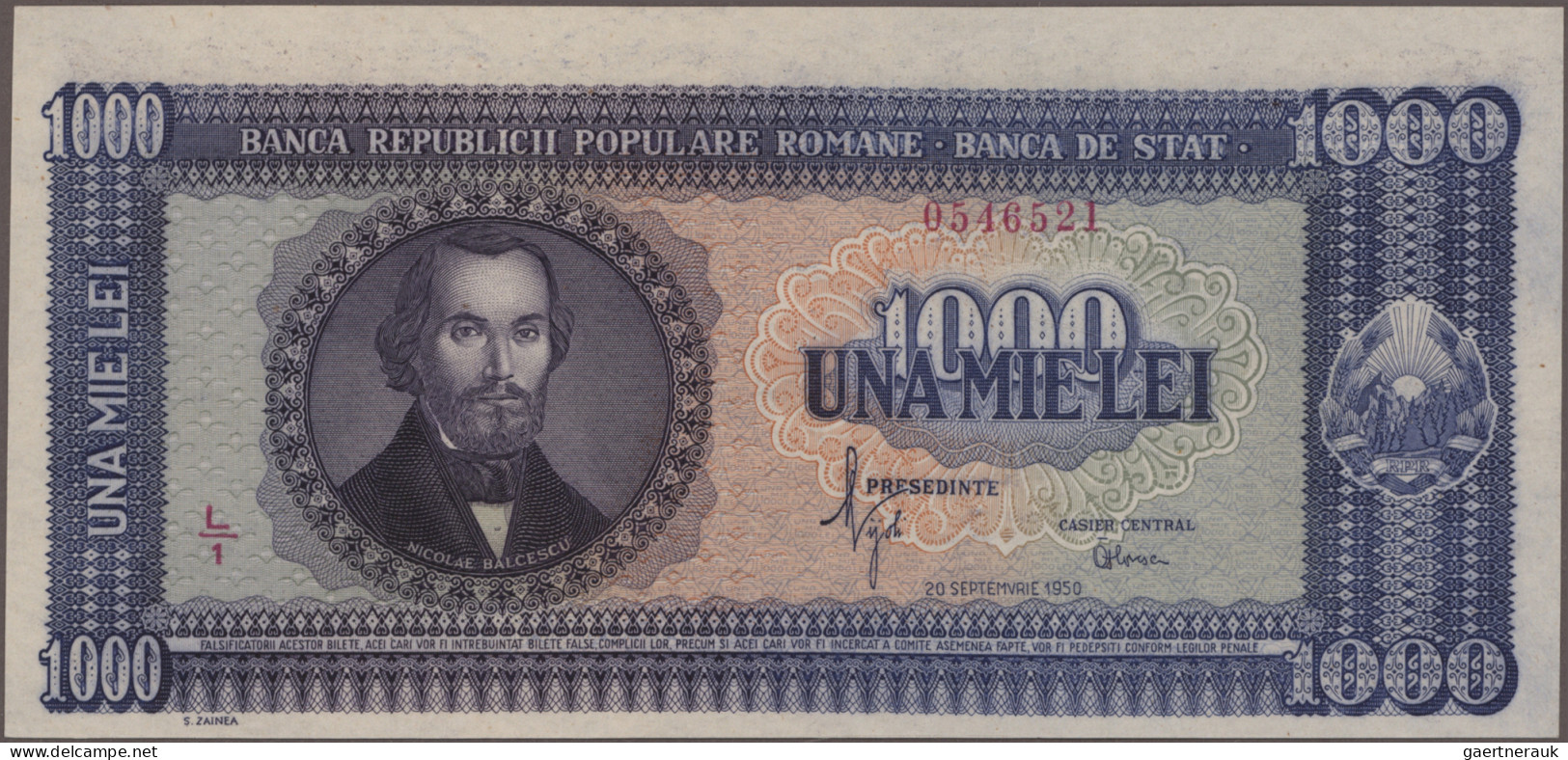 Romania: Banca Naţională A României, Lot With 13 Banknotes, Series 1936-1950, Wi - Rumania
