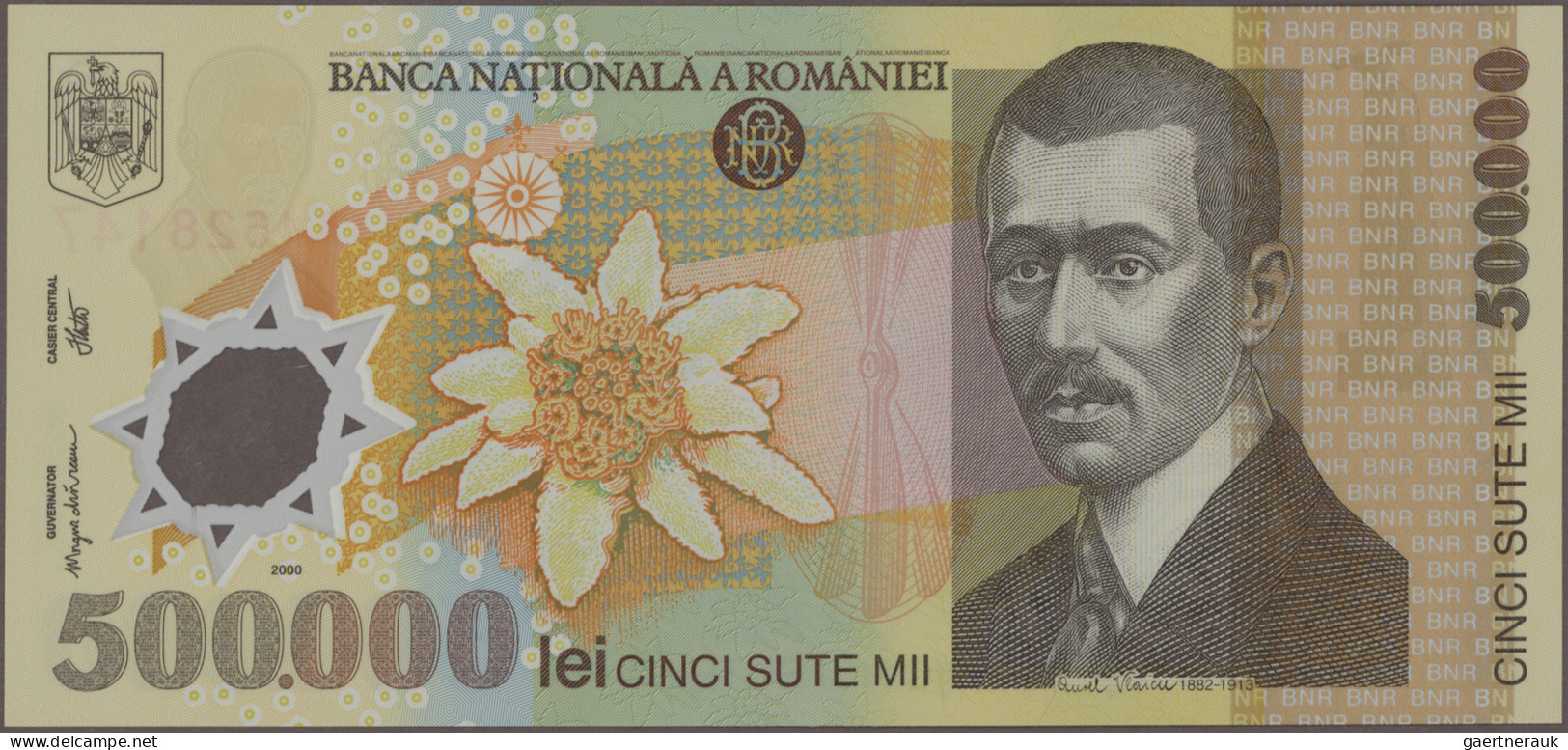 Romania: Banca Naţională A României, Lot With 15 Banknotes, Series 1998-2008, Wi - Roumanie