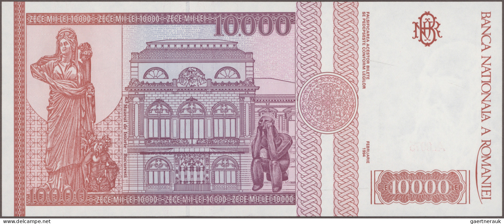 Romania: Banca Naţională A României, Lot With 15 Banknotes, Series 1966-1994, Wi - Roumanie