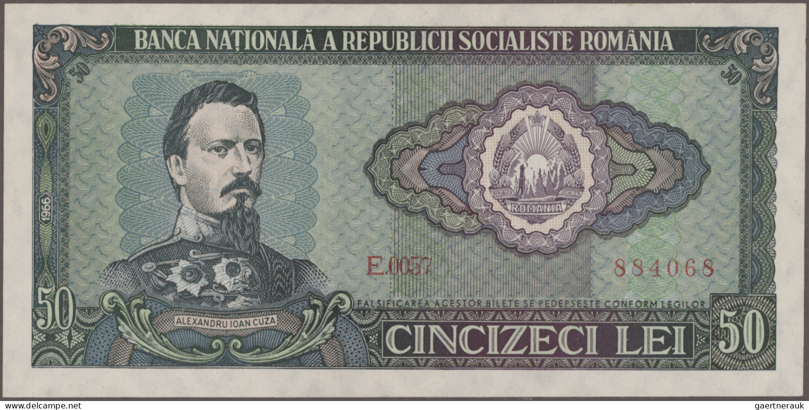Romania: Banca Naţională A României, Lot With 15 Banknotes, Series 1966-1994, Wi - Roemenië