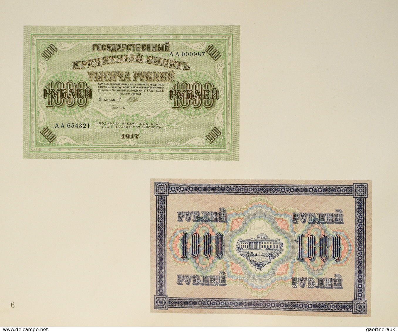 Russia - Bank Notes: Original Archive Album Of The Russian Banknote Printing Com - Russie