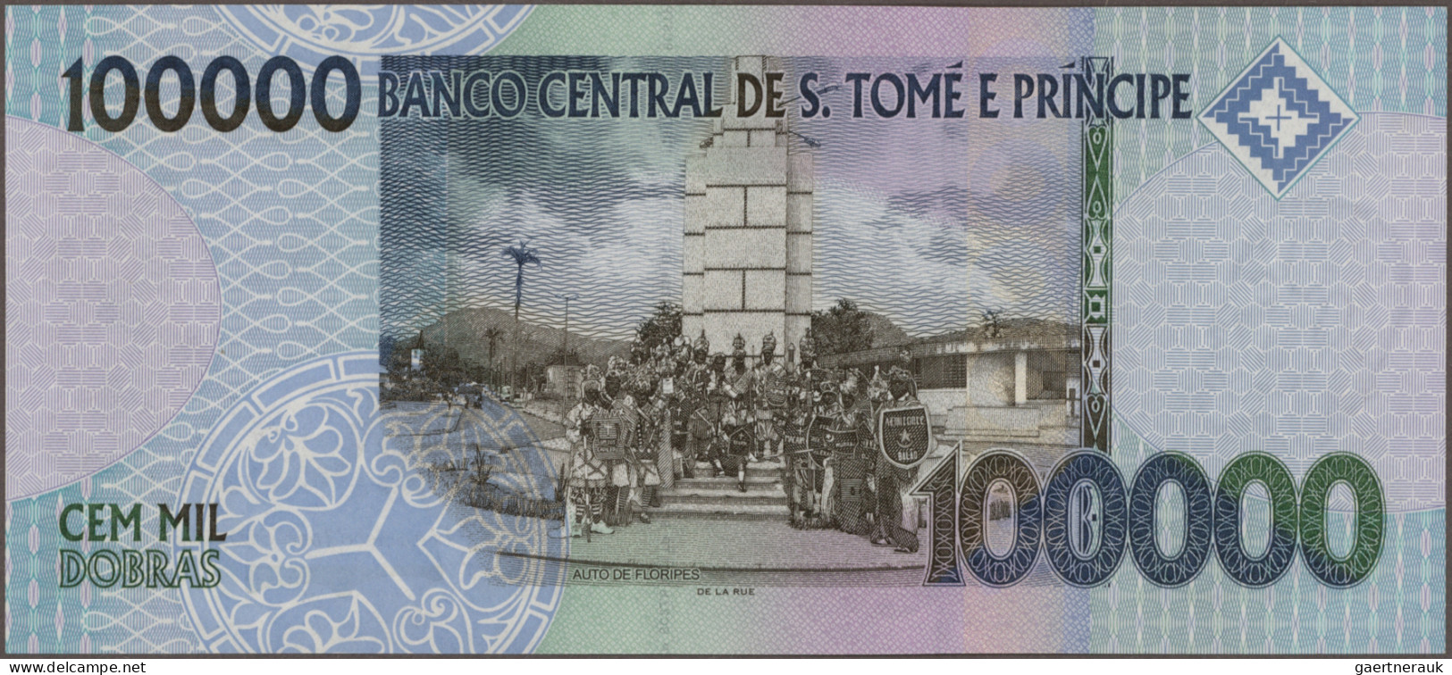 Saint Thomas & Prince: Banco Nacional De S. Tomé E Príncipe, Huge Lot With 18 Ba - São Tomé U. Príncipe