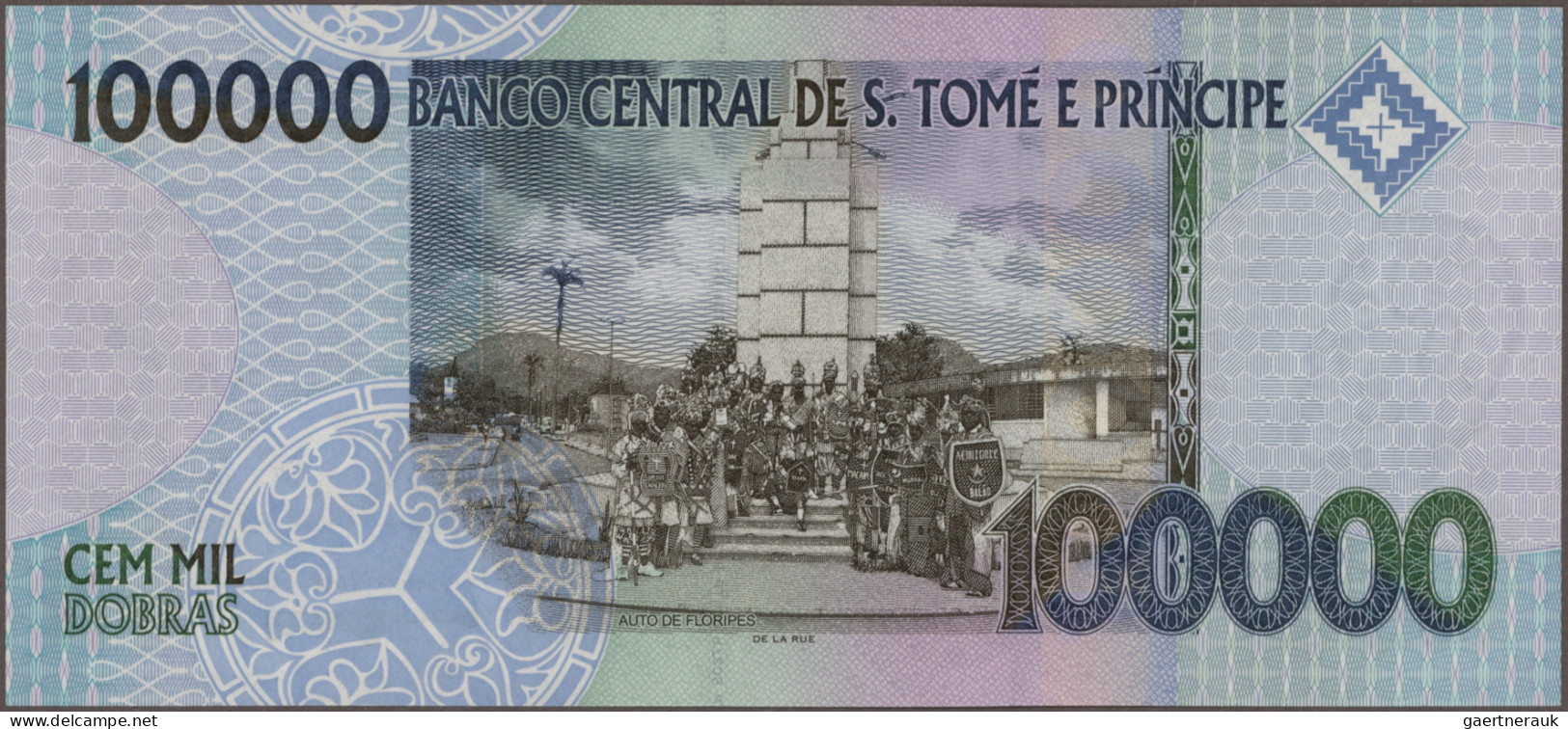 Saint Thomas & Prince: Banco Nacional De S. Tomé E Príncipe, Huge Lot With 18 Ba - San Tomé Y Príncipe