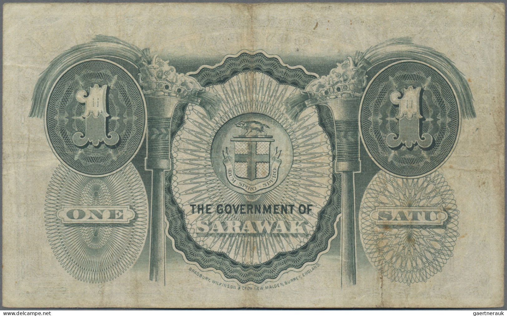 Sarawak: The Government Of Sarawak, 1 Dollar, 1st January 1935, P.20, Slightly S - Maleisië