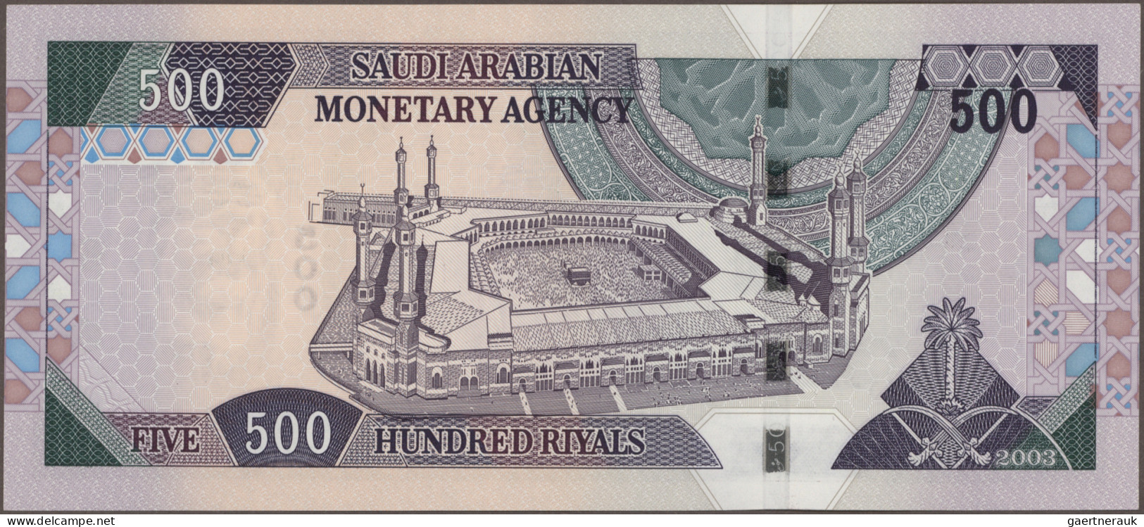 Saudi Arabia: Saudi Arabian Monetary Agency, Lot With 7 Banknotes, Series AH1419 - Arabia Saudita