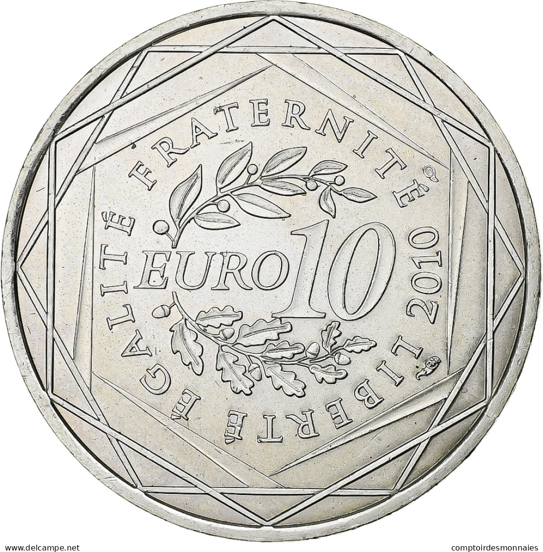 France, 10 Euro, 2010, Paris, Argent, SPL+, KM:1648 - Frankreich