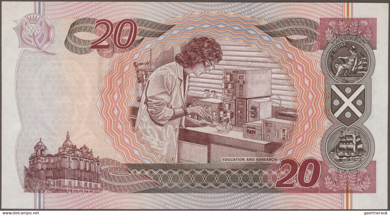 Scotland: Bank Of Scotland, Lot With 5 Banknotes, Series 1995-2007, Comprising 5 - Altri & Non Classificati