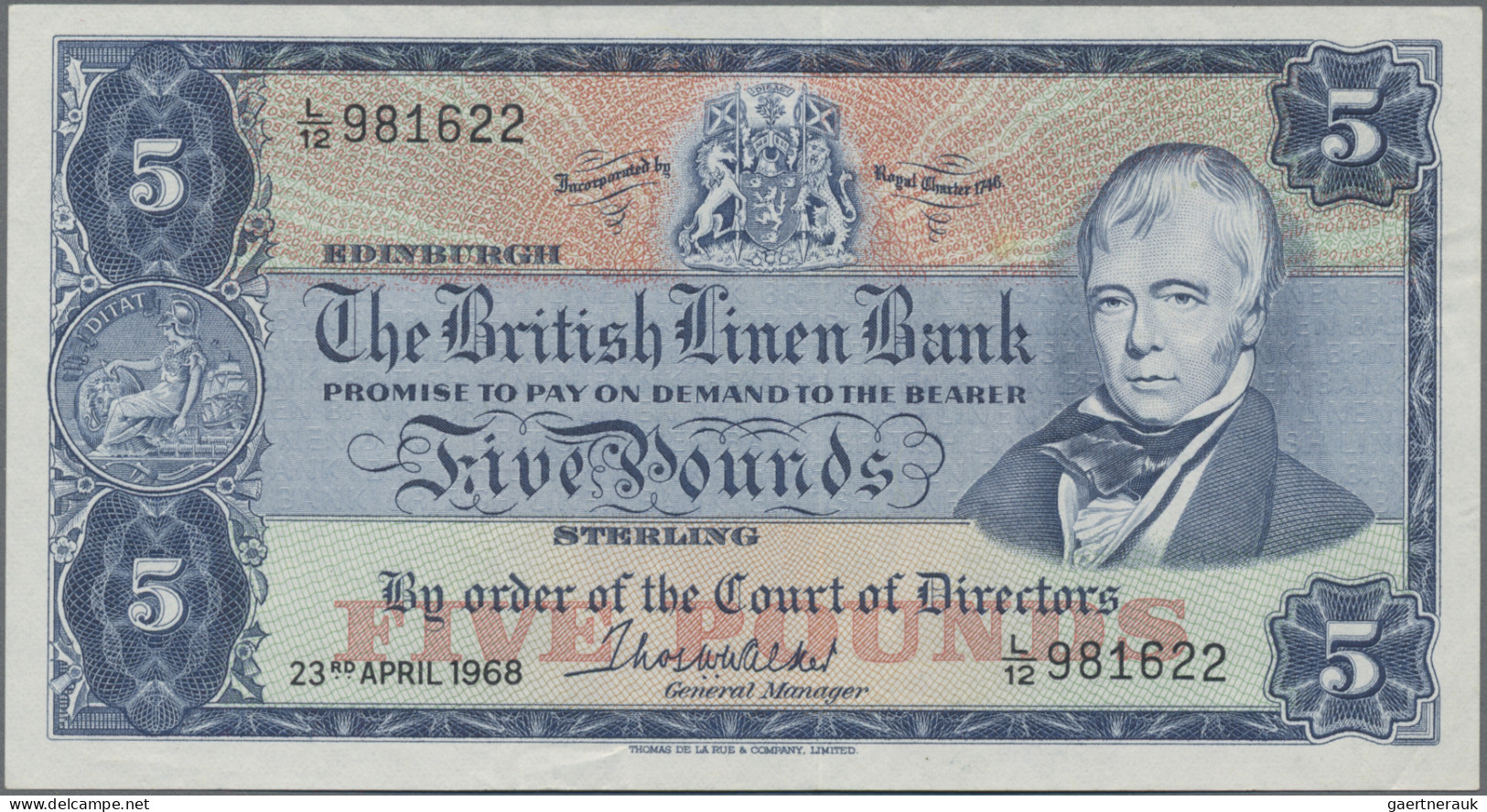 Scotland: The British Linen Bank, Set With 3 Banknotes, Comprising 2x 1 Pound 19 - Altri & Non Classificati