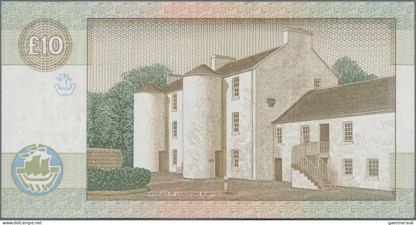 Scotland: Clydesdale Bank PLC, Lot With 4 Banknotes, Series 1989-2002, With 5 Po - Otros & Sin Clasificación
