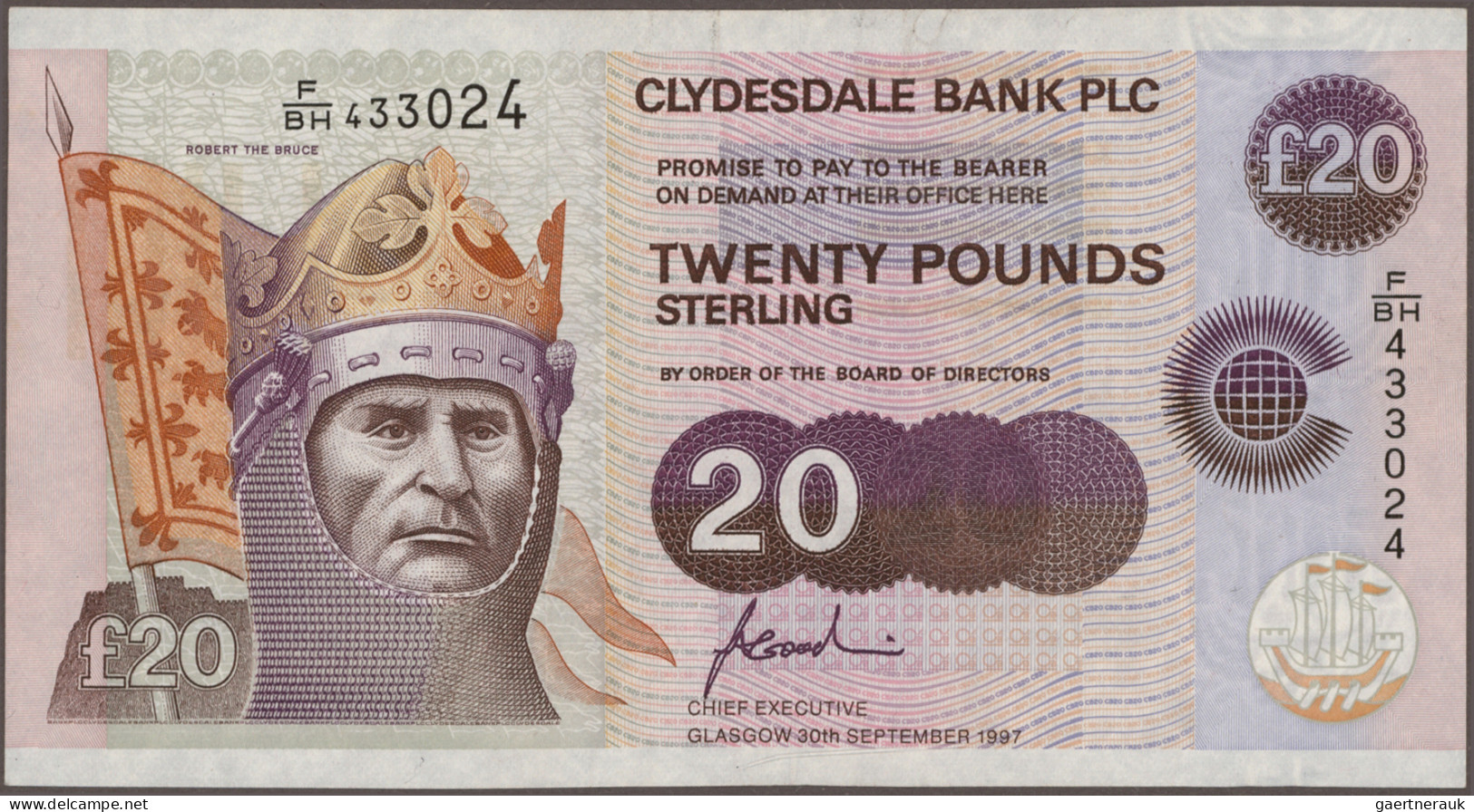 Scotland: Clydesdale Bank PLC, Lot With 10 Banknotes, Series 1996-2006, Comprisi - Autres & Non Classés